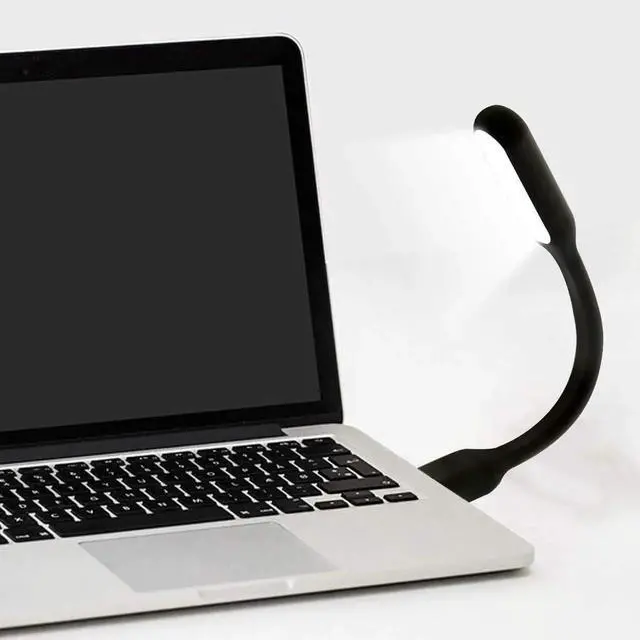 Alt view image 5 of 7 - JAENFONG USB LED Light Lamp for Power Bank, Portable Eye Care Mini Night Light with Flexible Arm, USB Gooseneck Reading Lamps Book Light,Compatible for Desktop, Notebook Laptop (10-Green)