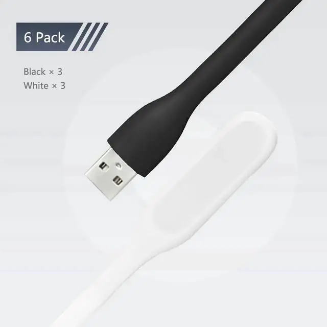 Alt view image 5 of 7 - JAENFONG USB LED Light Lamp for Power Bank, Portable Eye Care Mini Night Light with Flexible Arm, USB Gooseneck Reading Lamps Book Light,Compatible for Desktop, Notebook Laptop (10-Red)