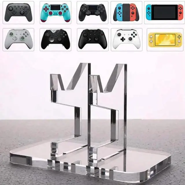Alt view image 2 of 4 - Game Controller Display Base Acrylic Game Controller Bracket Support Accessories for Switch Pro/PS5/Xbox Series X/PS4 Joystick