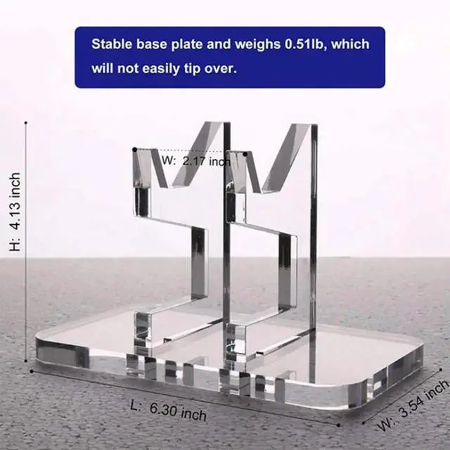 Alt view image 3 of 4 - Game Controller Display Base Acrylic Game Controller Bracket Support Accessories for Switch Pro/PS5/Xbox Series X/PS4 Joystick