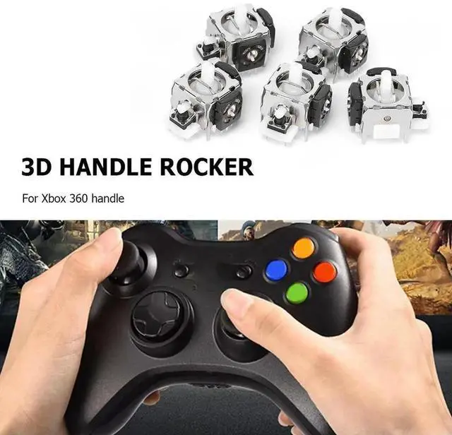 Alt view image 5 of 6 - 5pcs Analog Thumb Joystick Replacement Handle Repair Parts Gamepad 3D Analog Joystick Module for Xbox 360 Gaming Controller