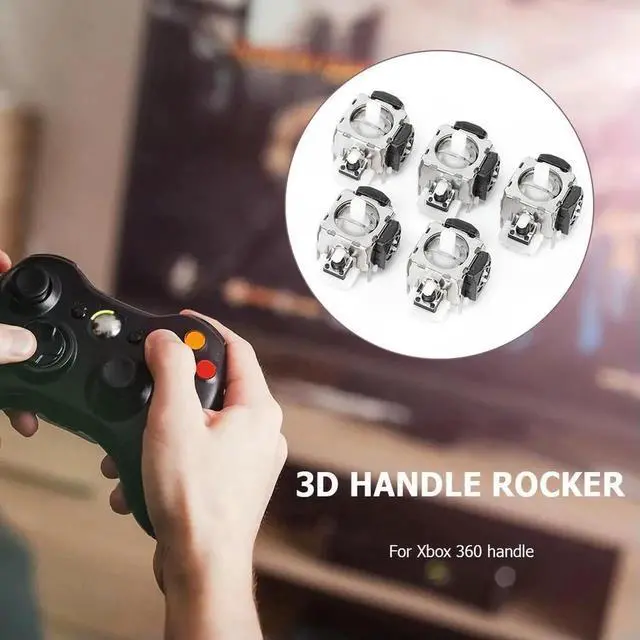 Alt view image 6 of 6 - 5pcs Analog Thumb Joystick Replacement Handle Repair Parts Gamepad 3D Analog Joystick Module for Xbox 360 Gaming Controller