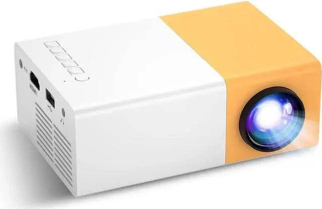 Main image of JAENFONG Mini Projector, Portable Projector for Cartoon, Kids Gift, Outdoor Movie Projector, LED Pico Video Projector for Home Theater Movie Projector with HDMI USB Interfaces and Remote Control