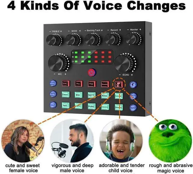 Alt view image 3 of 7 - Podcast Equipment Bundle, BM-800 Mic Kit with Live Sound Card, Podcast Microphone Bundle with Studio Microphone, Recording Studio Equipment for Live Streaming, Broadcasting with Phone/PC/Laptop