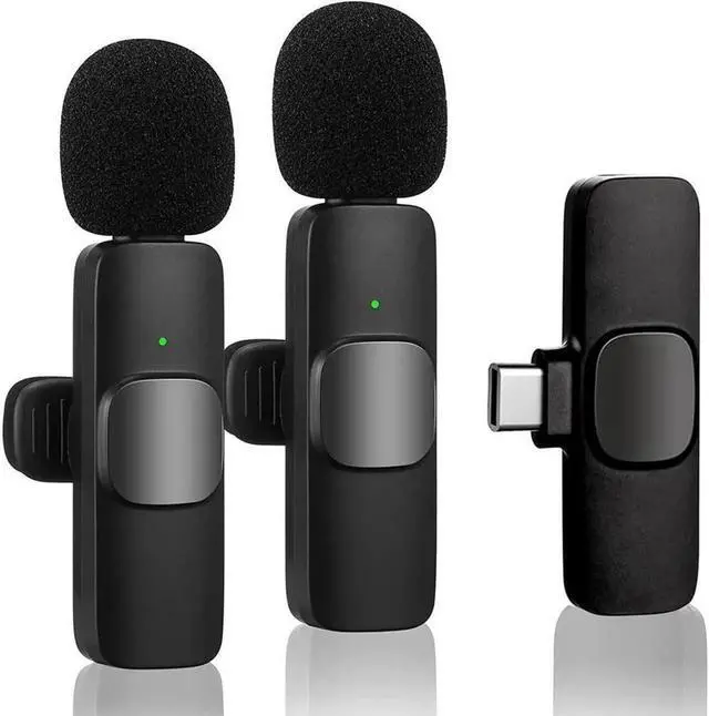 Main image of Wireless Lavalier Microphone for Phone(USB-C), Dual Wireless Microphone for Video Recording, Live Stream, Vlog, YouTube, TikTok,Facebook, Zoom - Noise Reduction & Plug-Play(No Need App/Bluetoo)