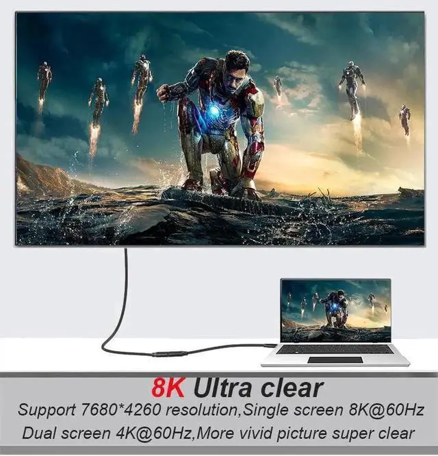 Alt view image 7 of 7 - JAENFONG USB4 Cable Compatible with Thunderbolt 4/3 Cable 1.64ft, Supports 240W Charging / 8K Display / 40Gbps Data Transfer USB C to USB C Cable, for Type-C MacBooks, iPad Pro, Hub, Docking and More