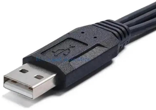 Alt view image 4 of 4 - USB Male to Three Female Splitter Cable USB2.0 Adapter Cord for Connecting Multiple Devices Printers Cameras and Gadgets