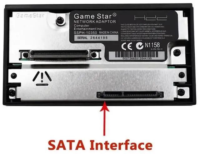 Alt view image 3 of 4 - SATA Interface Network Card Adapter HDD Memory Card for PS2 Game Console SATA Interface HDD for 2