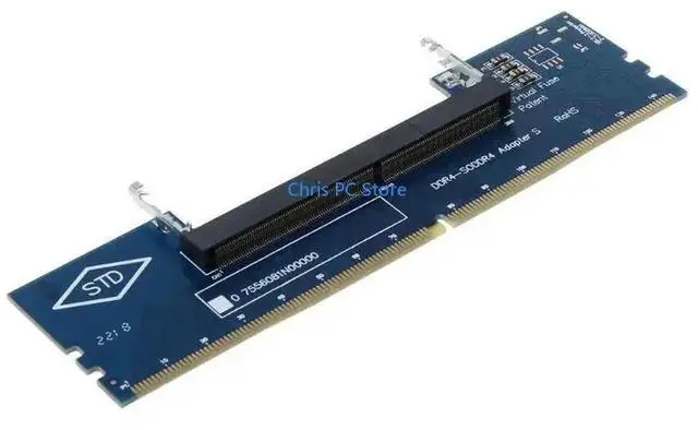 Alt view image 2 of 4 - DDR4 SO-DIMM to Desktop DIMM Memory Connector Adapter Desktop PC Memory Card