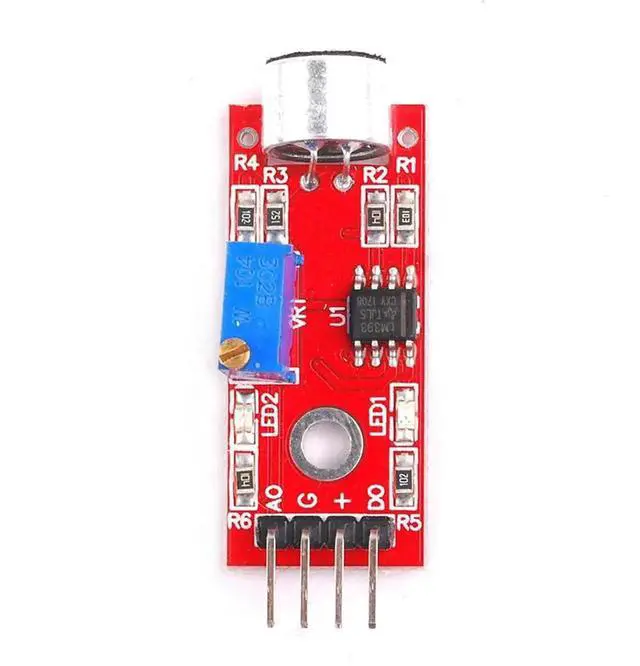 Alt view image 2 of 4 - High Sensitivity Sound Sensor Detection Module Sound Control Module Output Indication DC 4-6V for Voice Controlled Lights