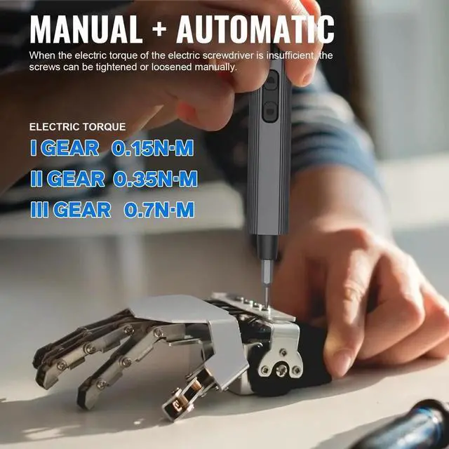 Alt view image 2 of 7 - JAENFONG Precision Electric Screwdriver Set,160-in-1 Mini Electric Screwdriver,650mAh Rechargeable Screwdrivers,S2 Magnetic Bit,3 Torque Settings,Repair Tool Kit for Computer Phone Laptop Camera Watch