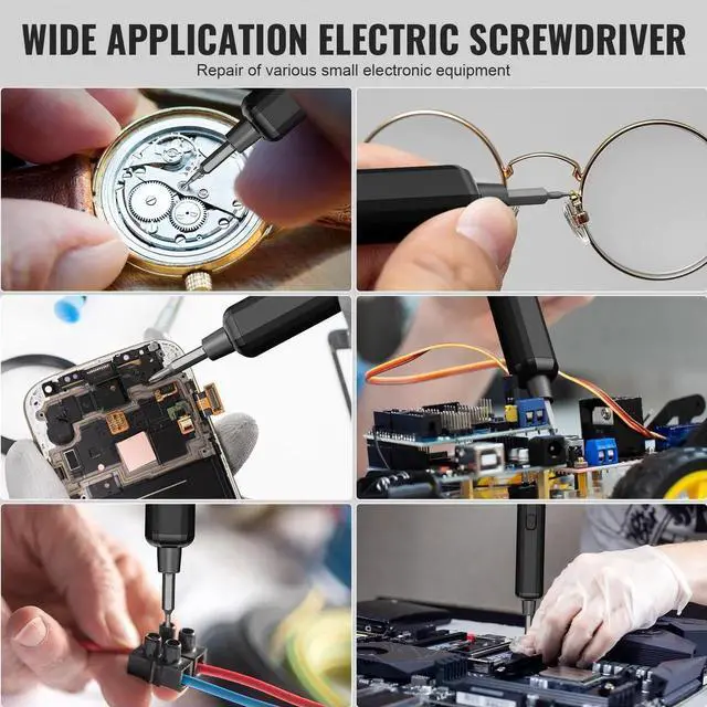 Alt view image 7 of 7 - JAENFONGMini Electric Screwdriver, 3.7V Precision Screwdriver Set Cordless Screwdrivers Rechargeable 72 In 1 Magnetic Bit Repair Tech Tool Kit for Electronics Computer Phone Laptop Camera RC Car Watch