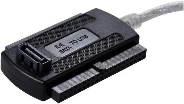 Alt view image 6 of 6 - JAENFONG SATA/PATA/IDE Drive to USB 2.0 Adapter Converter Cable for 2.5/3.5 Inch Hard Drive/5 inch Optical Drive with External AC Power Adapter