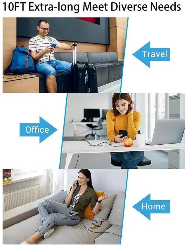 Alt view image 7 of 7 - JAENFONG 10FT USB C Woven Fast Charger for iPad Pro 13/12.9/11-inch 2025/2024/2022/2021/2020/2018, iPad 10th/A16, iPad-Air/Mini, iPad-Charger 30W Fast Charging Block with USB Type C to C Braided Cable