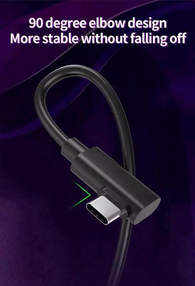 Alt view image 2 of 7 - JAENFONG USB C to USB C VR Link Cable 16ft / 5M, for Oculus Quest Link Cable, High Speed Data Transfer & Fast Charging USB C Cable Compatible for Oculus Quest Headset and Gaming PC