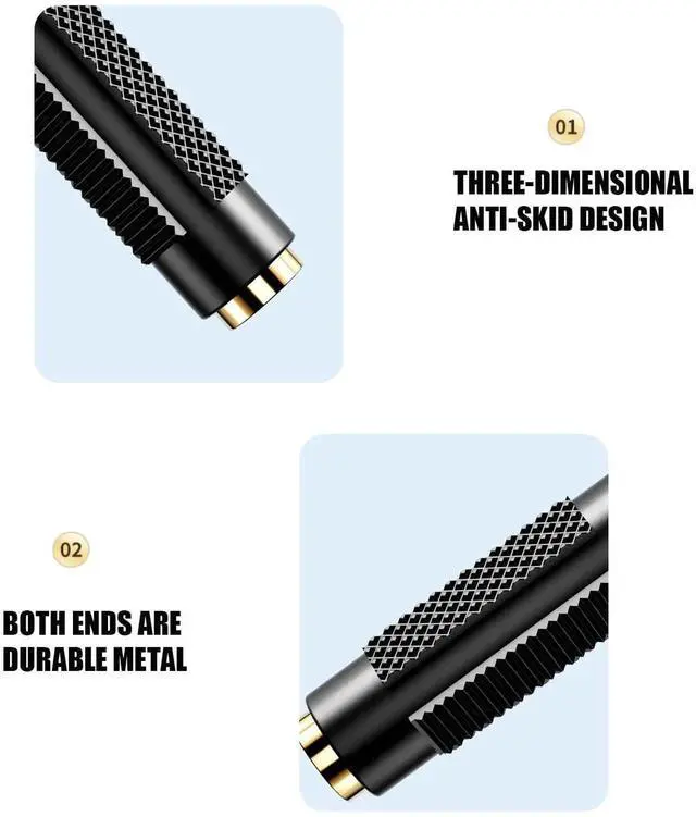 Alt view image 6 of 7 - JAENFONG 3.5 mm Female to Female Adapter, 3.5mm Stereo Jack to 3.5mm Stereo Jack Adapter Connectors Stereo Coupler Female to Female Gold Plated -4pack