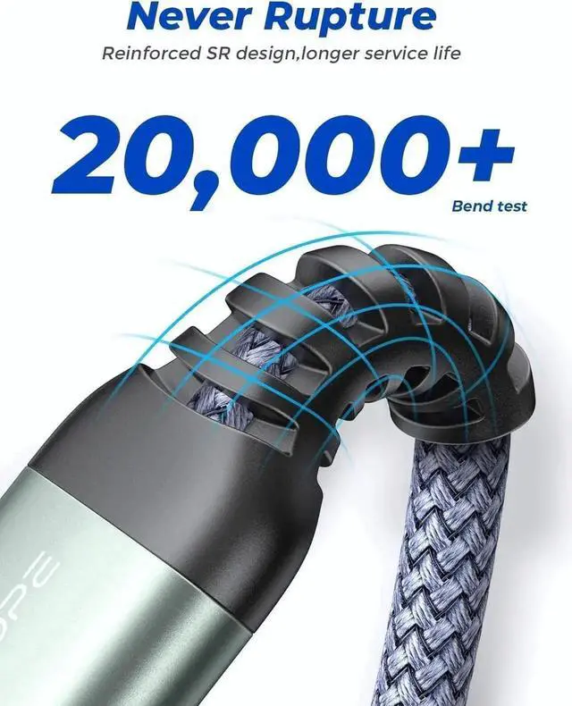 Alt view image 7 of 7 - JAENFONG 2 PACK 6.6FT+6.6FT, USB 3.0 Extension Cable Type A Male to Female Extension Cord DURABLE BRAIDED MATERIAL Fast Data Transfer Compatible with USB Keyboard, Mouse, Flash Drive, Hard Drive