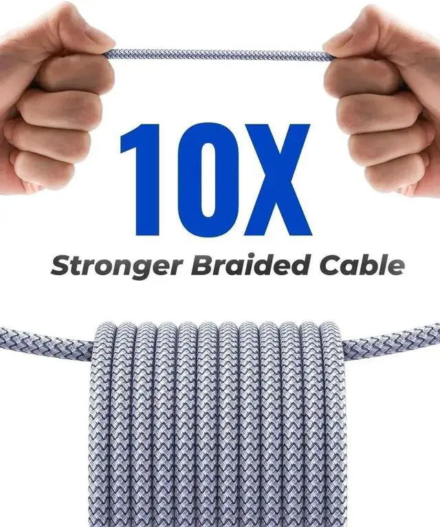 Alt view image 6 of 7 - JAENFONG 2 PACK 6.6FT+6.6FT, USB 3.0 Extension Cable Type A Male to Female Extension Cord DURABLE BRAIDED MATERIAL Fast Data Transfer Compatible with USB Keyboard, Mouse, Flash Drive, Hard Drive