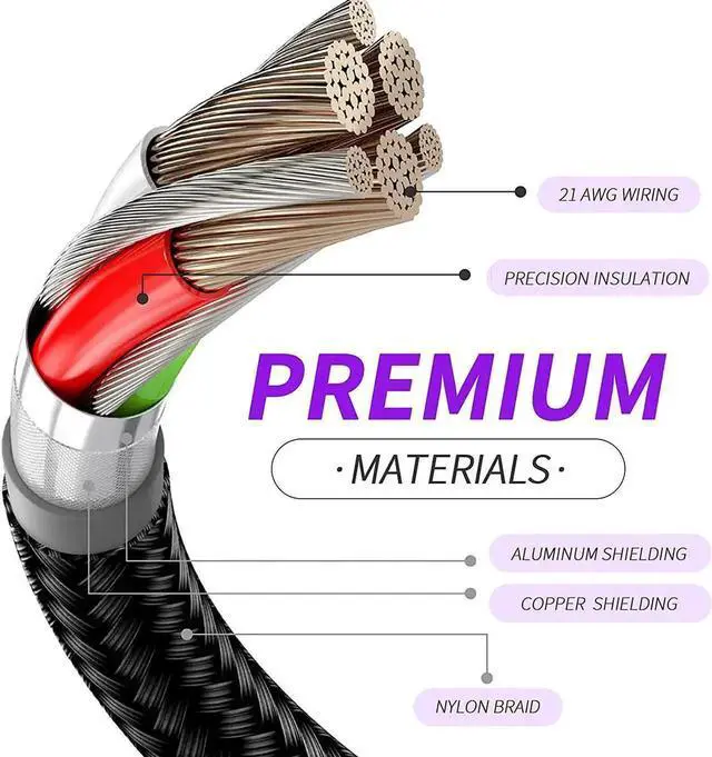 Alt view image 3 of 7 - for Oculus Quest 2 Link Cable 20ft/6M, Nylon Braided 90 Degree Angle USB-A to USB-C cable with 5Gbps Data Transfer and 60W Fast Charging for Meta/Oculus Quest 2 and Quest VR headset and More (Black)