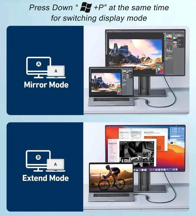 Alt view image 2 of 7 - JAENFONG USB C to HDMI Adapter (4K@60Hz), USB Type-C to HDMI Female Adapter [Thunderbolt 3/4 Compatible], Compatible with iPhone 15/15Pro/15ProMax, MacBook Pro, Air