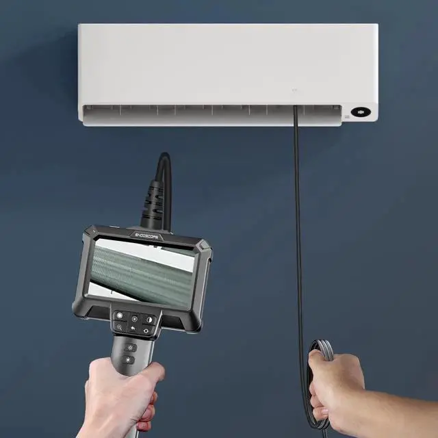 Alt view image 5 of 7 - JAENFONG Endoscope Camera with Light - IP67 Waterproof Borescope Camera with 8 Adjustable LED Lights | 4.3" LCD Screen Borescope | HD 1080P Inspection Cameras with 16.5ft Semi-Rigid Cord Tools for Men