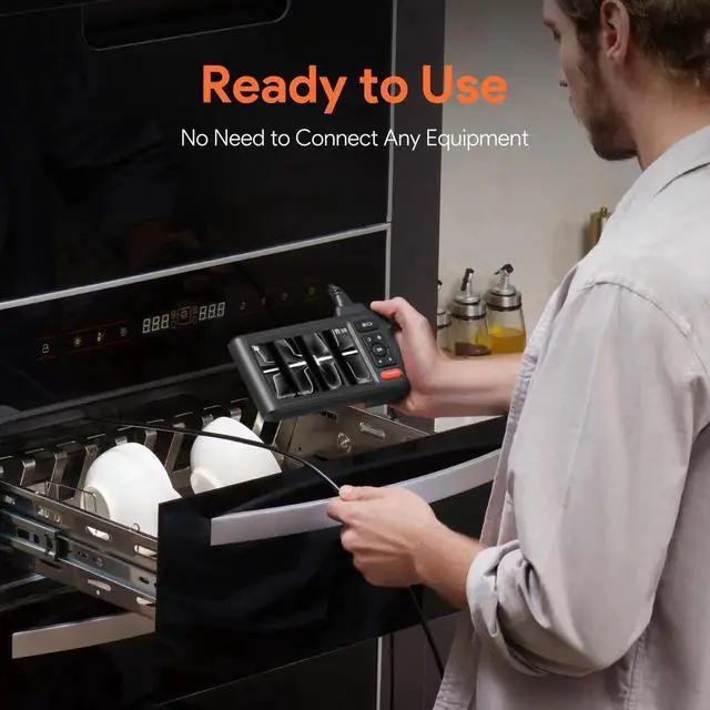 Alt view image 6 of 7 - JAENFONG Dual-Lens Endoscope Camera with Light, 1080P HD Borescope with 5" IPS Screen, 16.5FT Flexible Sewer Plumbing Snake Camera, Cool Gadgets for Men, Women