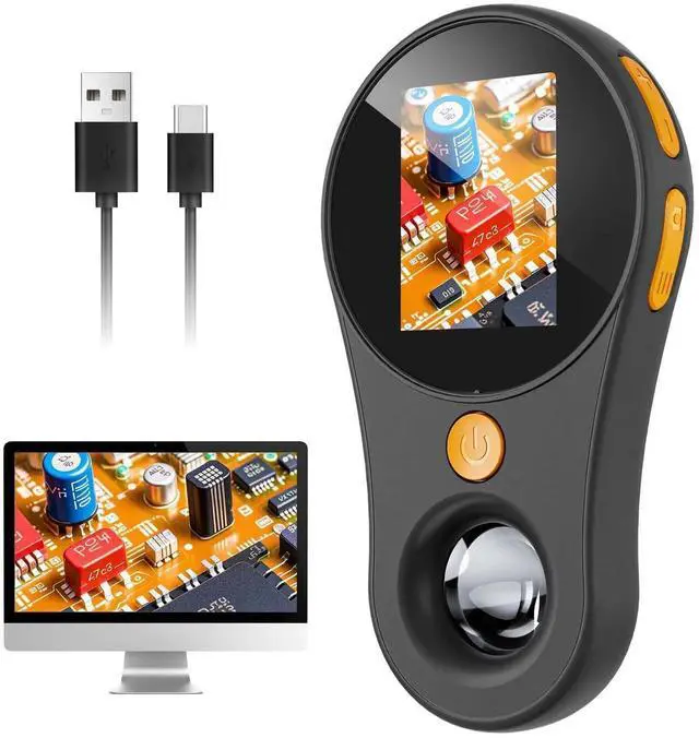 Main image of JAENFONG Macro Handheld Digital Microscope Fixed Focus, 2" IPS Screen 500X Mini Microscope Camera Magnifying Glass, PC Compatible, Portable Pocket Microscopes Fun Gifts for Students