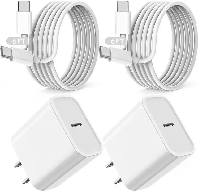 Main image of JAENFONG Fast iPad Charger,iPad Charger Fast Charging 2Pack Wall Chargers Plug Adapter Type C USB C to C Cable Cord 6ft for iPad Pro 12.9,iPad Pro 11/13inch(M4),iPad Air 5th/4th,iPad mini 6/7,iPad 10