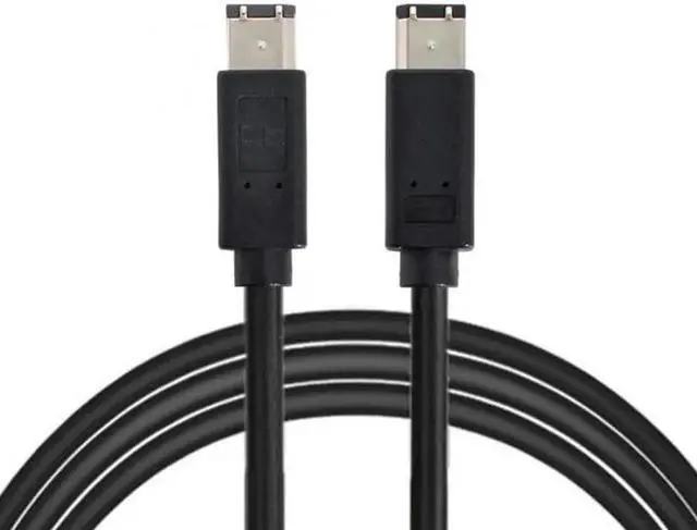 Alt view image 6 of 7 - JAENFONG 6 Pin to 6Pin FireWire 400 to FireWire 400 6-6 ilink Cable IEEE 1394 1.8m Black