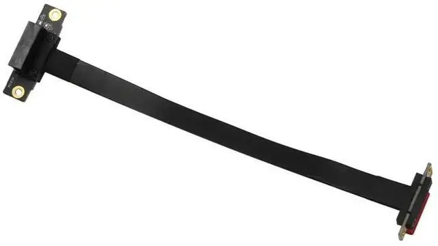 Alt view image 4 of 4 - 4X PCIE X1 Riser Cable Dual 90 Degree Right Angle Pcie 3.0 X1 To X1 Extension Cable 8Gbps PCI Express 1X Riser Card 20Cm