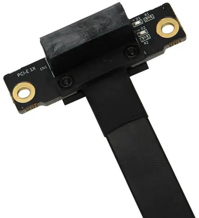 Alt view image 2 of 4 - 4X PCIE X1 Riser Cable Dual 90 Degree Right Angle Pcie 3.0 X1 To X1 Extension Cable 8Gbps PCI Express 1X Riser Card 20Cm