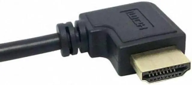 Alt view image 6 of 7 - JAENFONG Right Angled 90 Degree Connector HDMI 1.4 with Ethernet3D Type A male to A female Extension Cable 0.5m