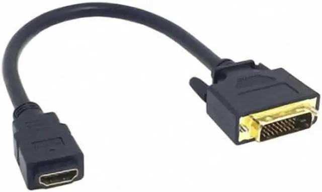 Main image of JAENFONG DVI 24+1 Male ale to HDMI Female Adapter Converter Cable For PC Laptop HDTV 10cm