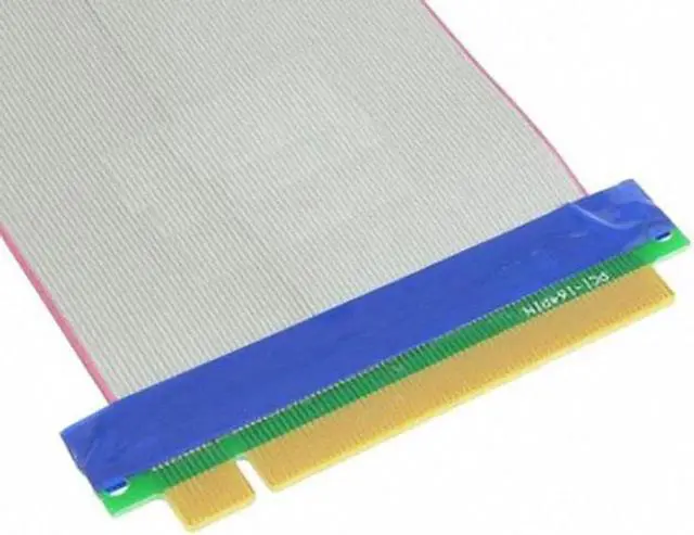Alt view image 2 of 7 - JAENFONG Express 16X to 16x Male to Female Riser Extender Card Ribbon Cable 20cm