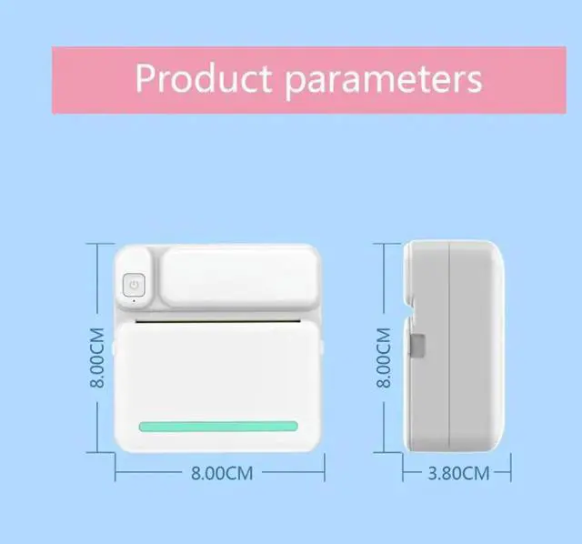 Alt view image 3 of 4 - Mini Portable Printer Wirelessly 200dpi Photo el Memo Printing Wrong Questions with USB Cable Imprint Portable