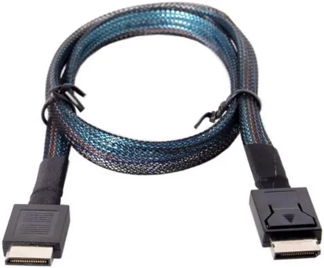 Alt view image 7 of 7 - JAENFONG OCuLink PCIe PCI-Express SFF-8611 4i to OCuLink SFF-8611 SSD Data Active Cable 50cm