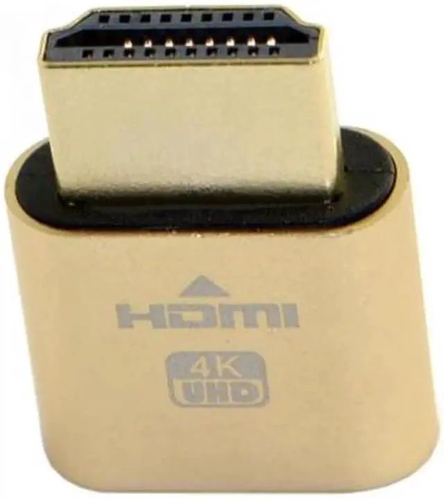 Alt view image 4 of 7 - JAENFONG Virtual Display Adapter HDMI 1.4 DDC EDID Dummy Plug Headless Ghost Display Emulator 1920x1080p@60Hz