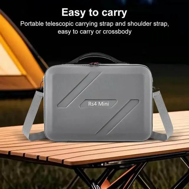 Alt view image 6 of 7 - For RS4 Mini Carrying Case PU Protective Travel Box Shockproof Splashproof for RS 4 Mini Handheld Stabilizer Accessories
