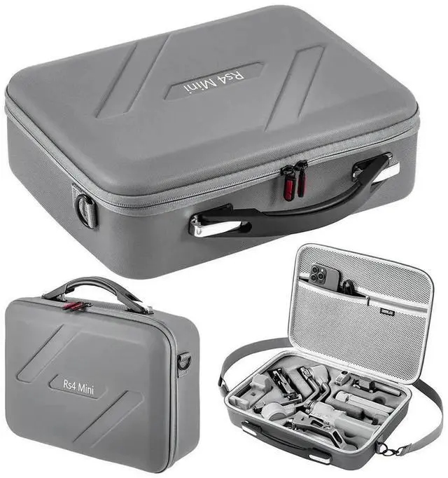 Alt view image 3 of 7 - For RS4 Mini Carrying Case PU Protective Travel Box Shockproof Splashproof for RS 4 Mini Handheld Stabilizer Accessories
