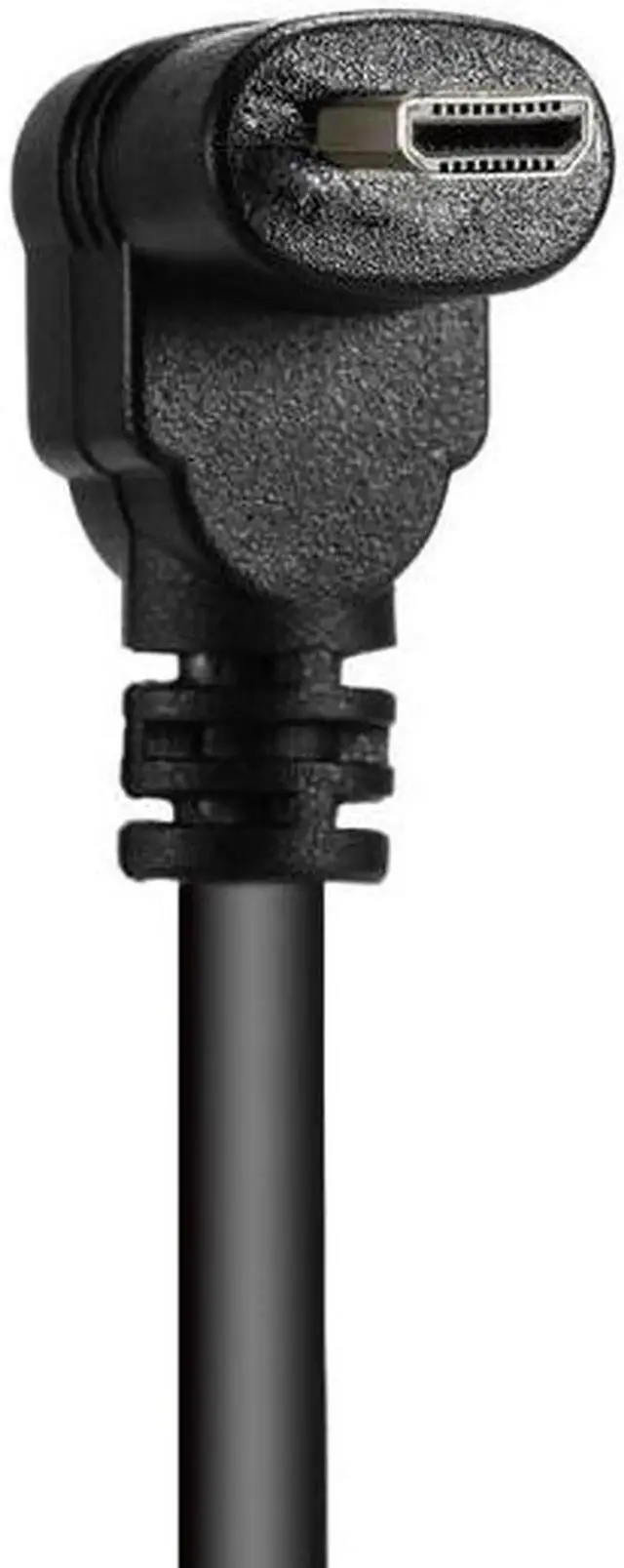 Alt view image 2 of 7 - JAENFONG Down Angled 90 Degree Micro HDMI to HDMI Male HDTV Cable for Cell Phone Tablet Camera