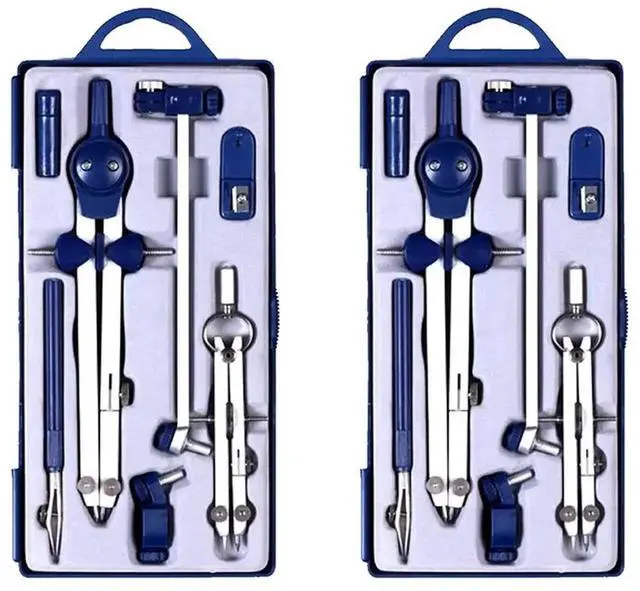 Alt view image 4 of 4 - 18Pc Drafting Compass For Geometry Set Tool Compass Drawing Tool For Geometry For Drafting, Math, Drawing, Engineer Tool