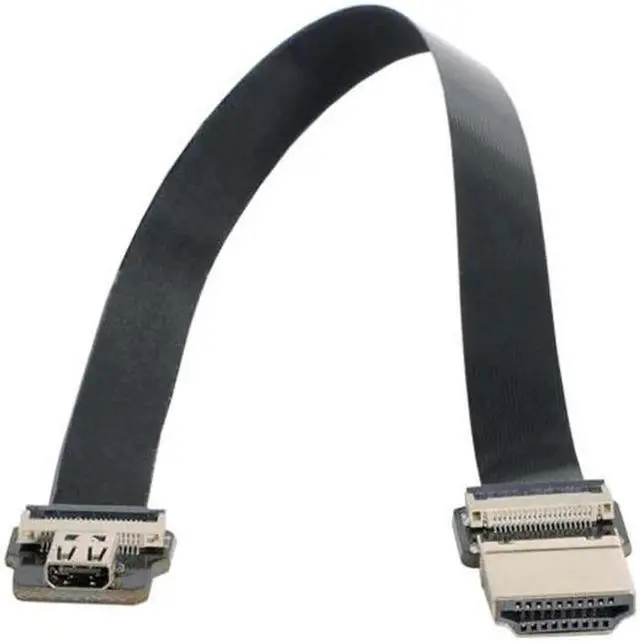 Alt view image 4 of 7 - JAENFONG HDMI Male to Micro HDMI Female Extension FPC Flat Cable 1080P for FPV HDTV Multicopter Aerial Photography