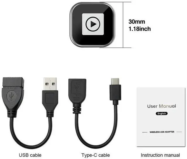 Alt view image 4 of 4 - 2 in 1 Wireless CarPlay Android Auto Adapter Wireless CarPlay Adapter Convert Wired To Wireless Box for Factory Wired Cars