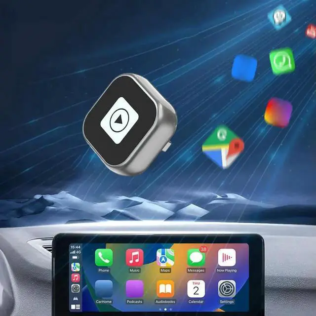 Alt view image 3 of 4 - 2 in 1 Wireless CarPlay Android Auto Adapter Wireless CarPlay Adapter Convert Wired To Wireless Box for Factory Wired Cars