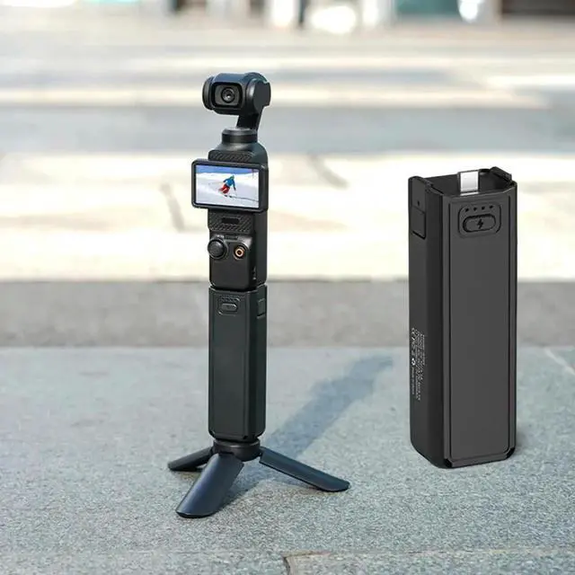 Alt view image 7 of 7 - For Osmo Pocket 3 Sports Camera Hand Grip TYPE-C Charging Action Camera Charging Handle Camera Handle Power Bank