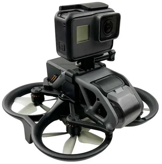 Alt view image 3 of 4 - 5X For Avata Drone Top Extension Bracket Gopro Port Panoramic Camera Mounting Fixing Adapter Holder Retrofit Accessories