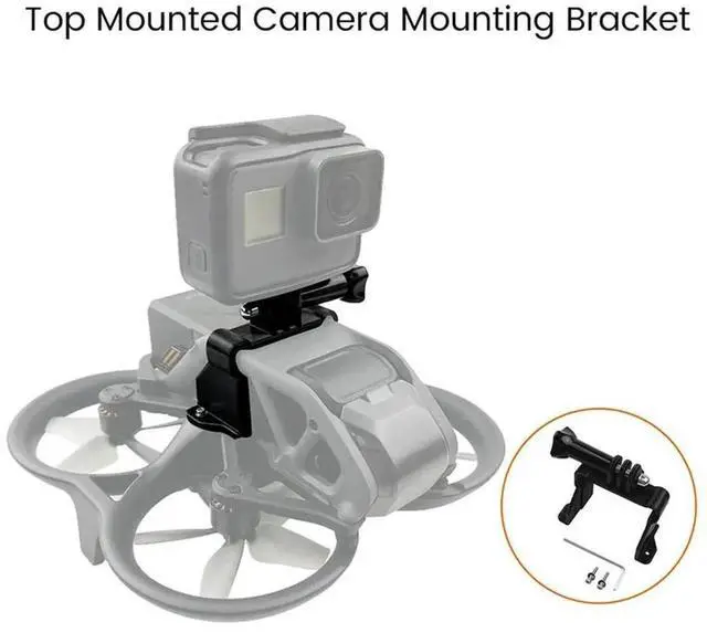 Alt view image 2 of 4 - 5X For Avata Drone Top Extension Bracket Gopro Port Panoramic Camera Mounting Fixing Adapter Holder Retrofit Accessories