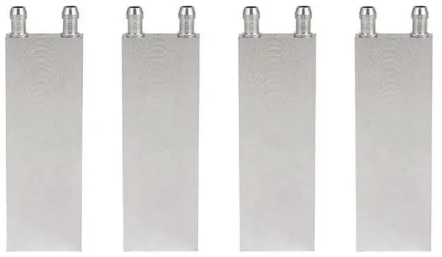 Alt view image 2 of 6 - 4X Aluminum Alloy CPU Radiator 40X120mm Water Cooling Block Liquid Water Heat Sink For PC Laptop