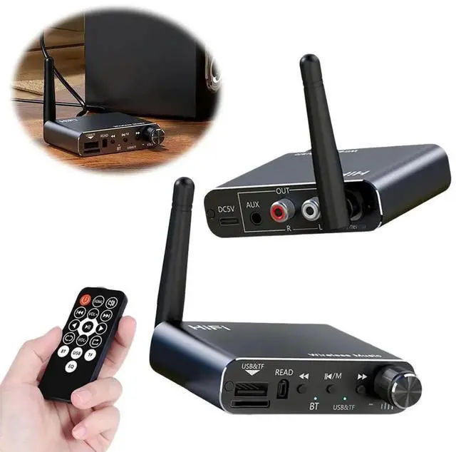 Main image of BT 5.4 Audio Receiver Support U-Disk Playback TF Card Wireless Stereo Music Adapter Wireless Audio Adapter for TV Car Speaker
