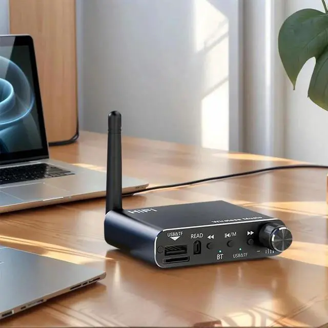 Alt view image 3 of 4 - BT 5.4 Audio Receiver Support U-Disk Playback TF Card Wireless Stereo Music Adapter Wireless Audio Adapter for TV Car Speaker